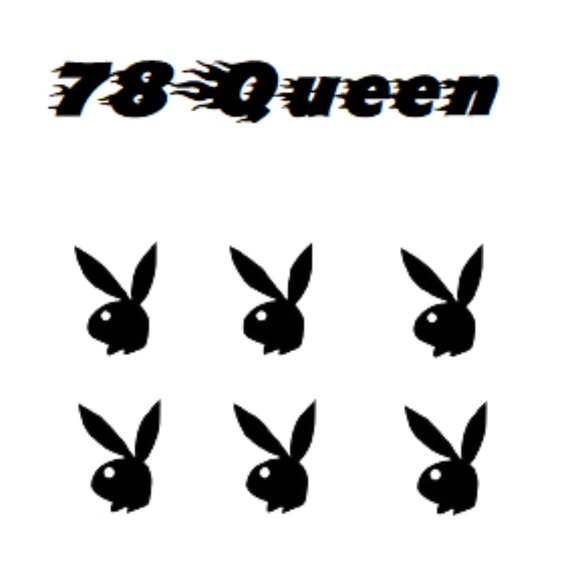 PLAYBOY bunny | Nail Art Vinyl Decals Stickers - Picture 1 of 4